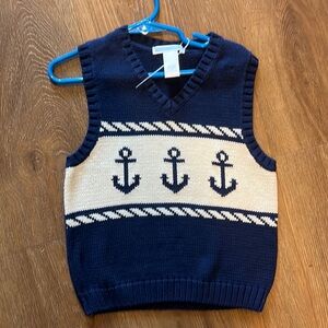 Janie & Jack 3 anchor vest